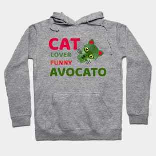 Cat Lover Funny Avocato Hoodie